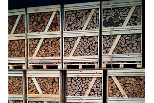 Дрова ольховые, колотые на поддоне коробах - 1,5 м.куб.